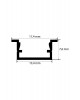 7x13 mm Kanatlı Kanal LED Profil 7x13 mm Kanatlı Kanal LED Profil